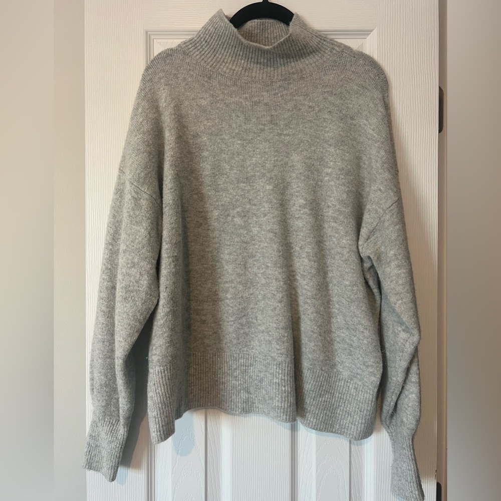 Grey H&M Mockneck Sweater